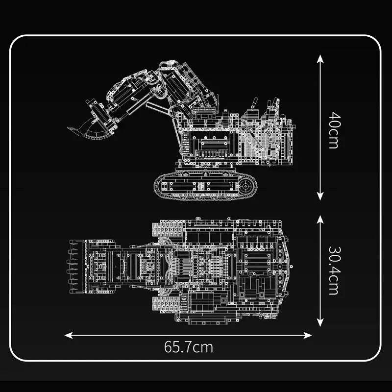 Mould King RC Excavator Building Block Set With Remote Control - ToylandEU