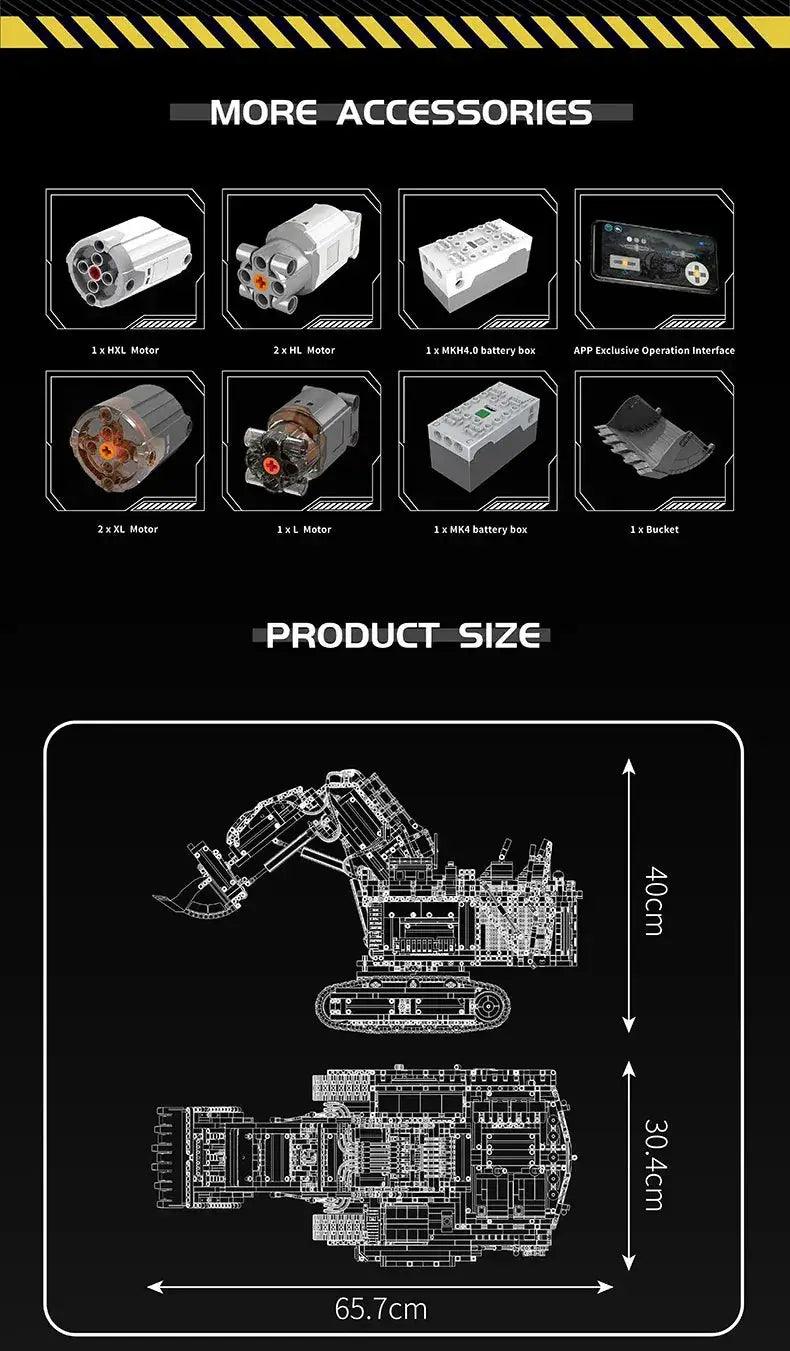  Mould King RC Excavator Lego Compatible With Remote Control -  ToylandEU™