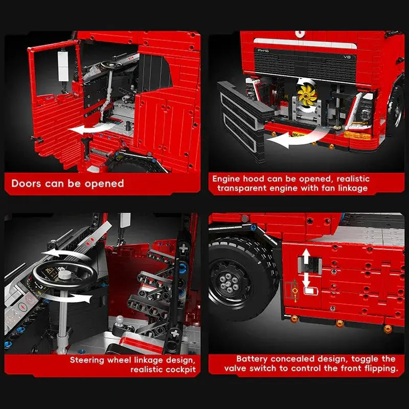 Mould King RC Tractor Building Block Kit Remote Controlled - ToylandEU