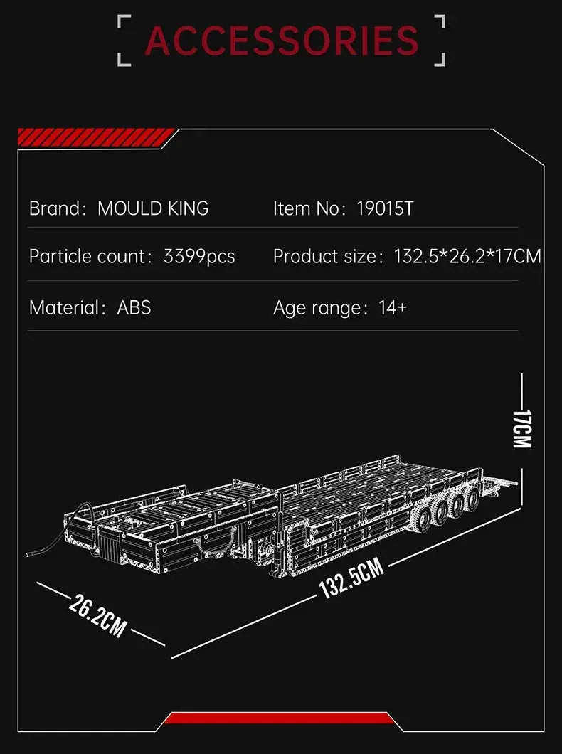 Mould King RC Tractor Building Block Kit Remote Controlled - ToylandEU