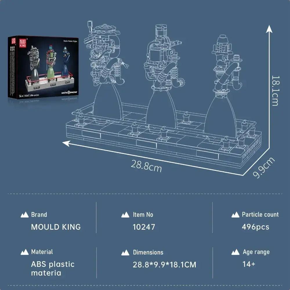  Mould King Rocket Engine Building Set Display Stand Pro -  ToylandEU™