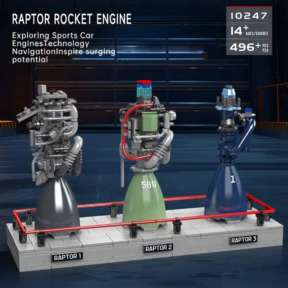 Mould King Rocket Engine Building Set Display Stand - ToylandEU
