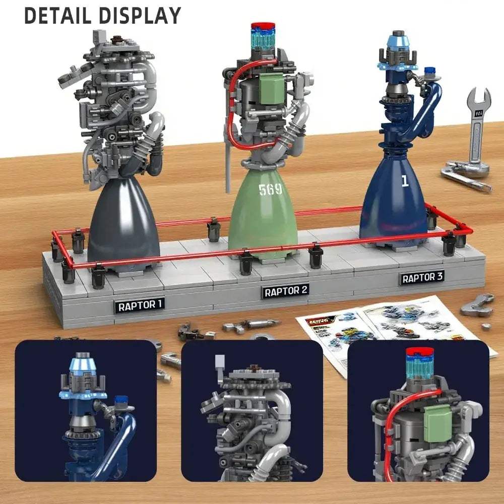 Mould King Rocket Engine Building Set Display Stand - ToylandEU