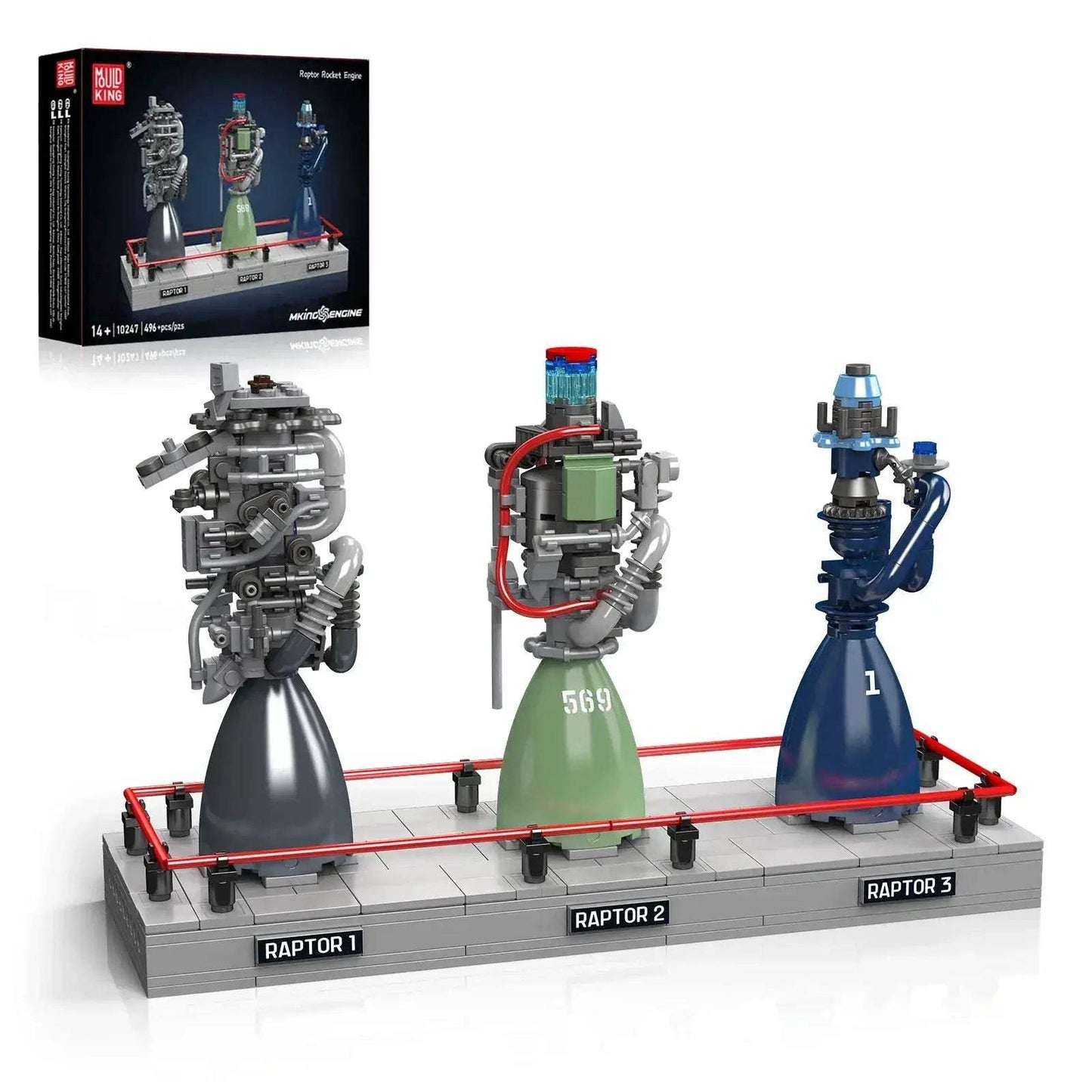 Mould King Rocket Engine Building Set Display Stand - ToylandEU