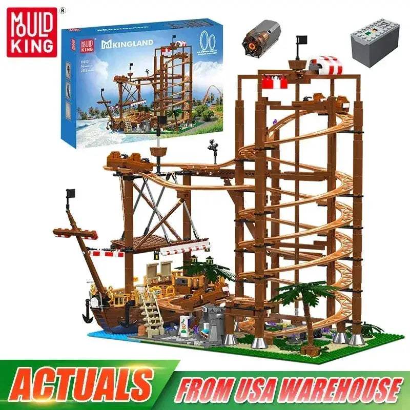 Mould King Roller Coaster Building Block Set Motorized - ToylandEU