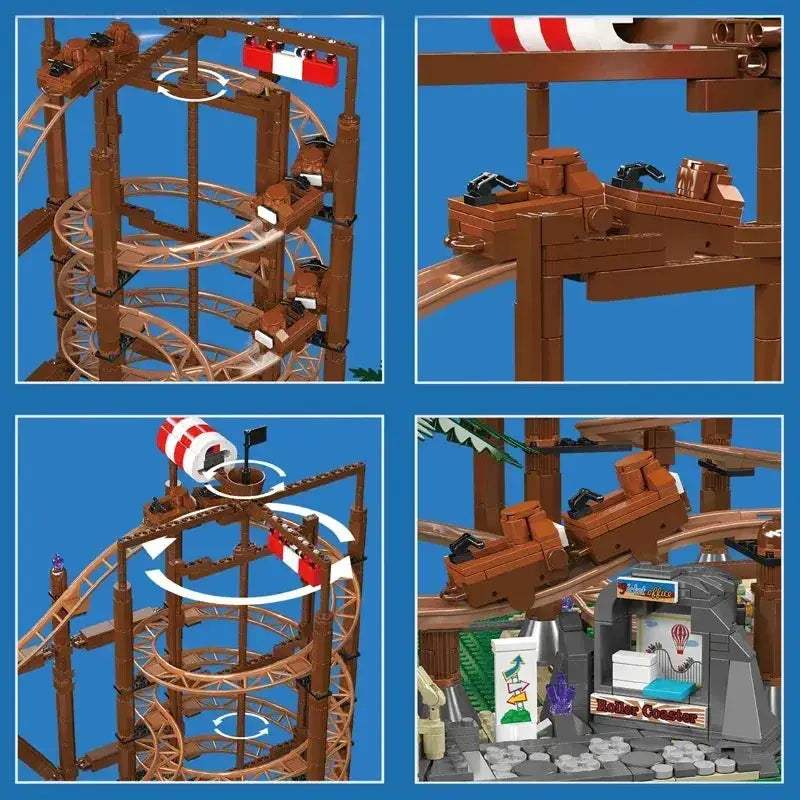Mould King Roller Coaster Building Block Set Motorized - ToylandEU