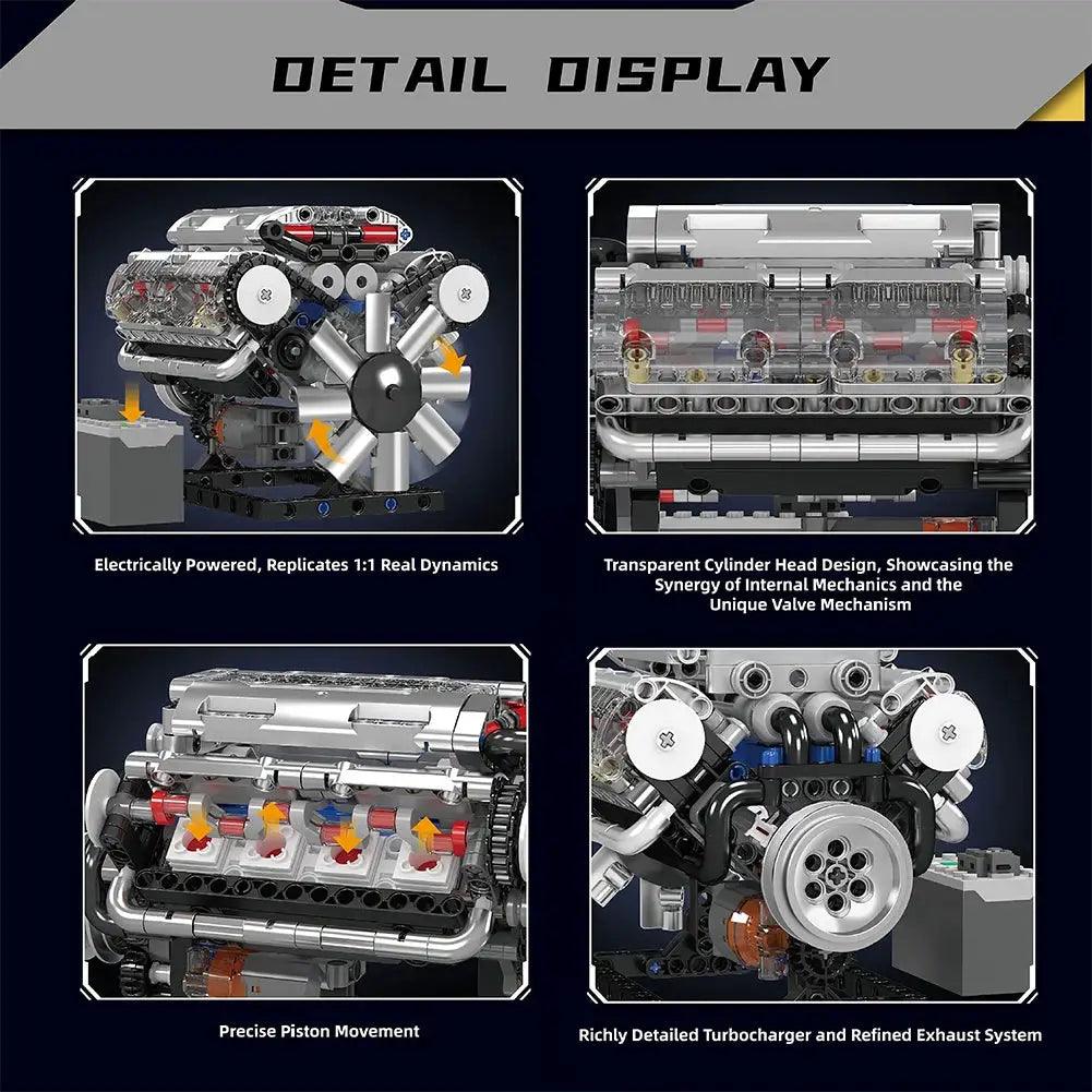  Mould King V8 Engine Building Blocks Lego Compatible Pro Kit -  ToylandEU™