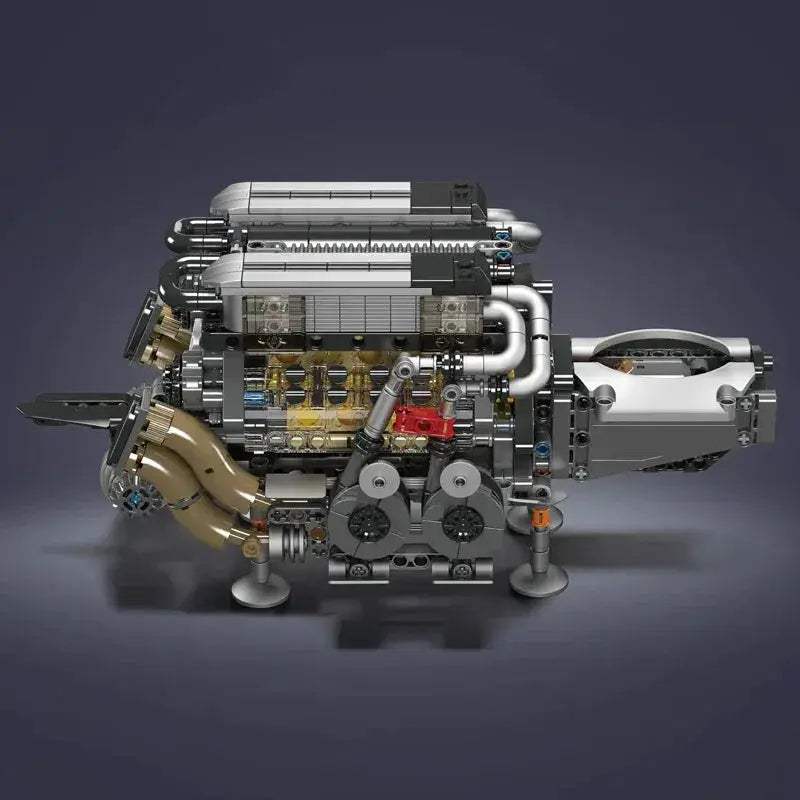 Mould King W16 Engine Building Block Set For Realistic Cars - ToylandEU