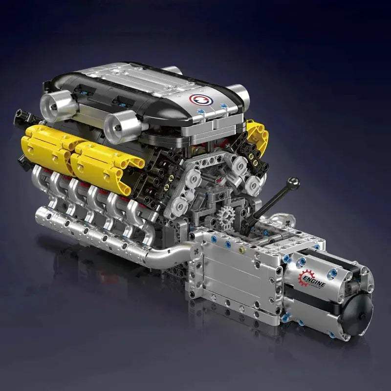MouldKing Supercar Building Blocks V12 Engine Model - ToylandEU