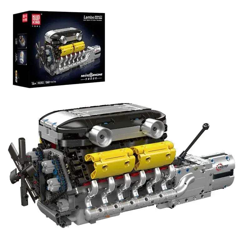 MouldKing Supercar Building Blocks V12 Engine Model - ToylandEU