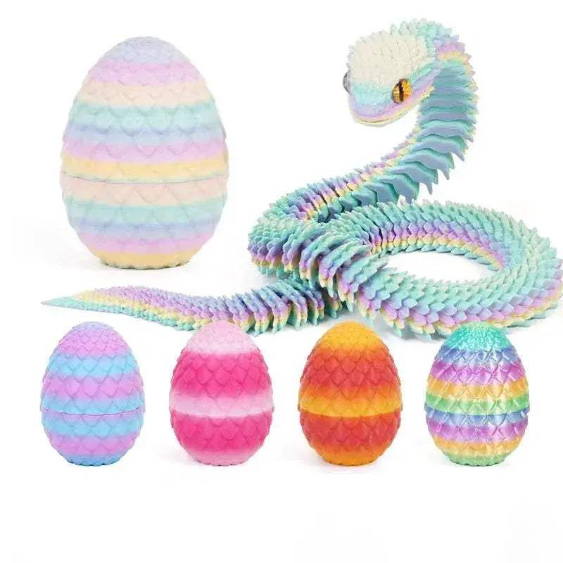 Movable Action Figure Snake Egg Fidget Toy For Stress Relief - ToylandEU