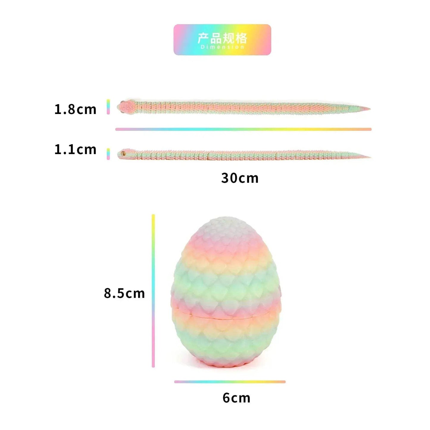 Movable Action Figure Snake Egg Fidget Toy For Stress Relief - ToylandEU