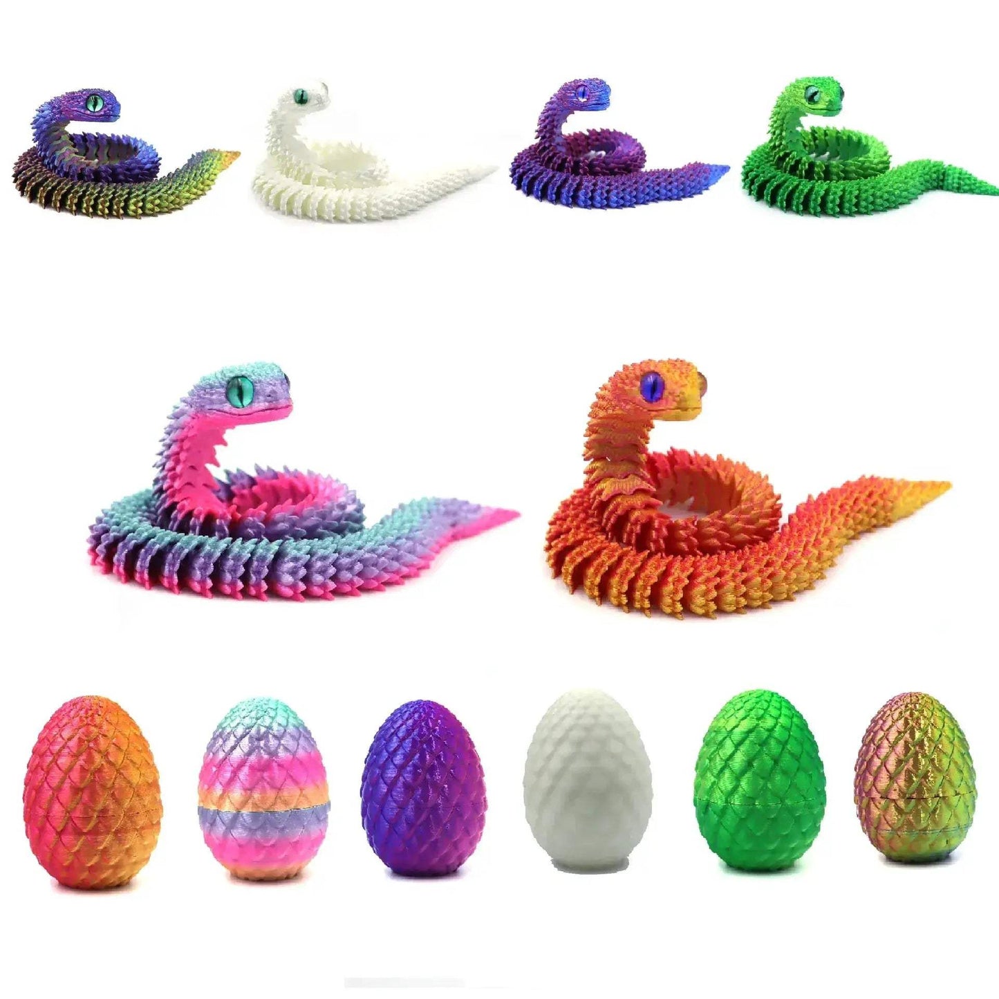 Movable Action Figure Snake Egg Fidget Toy For Stress Relief - ToylandEU