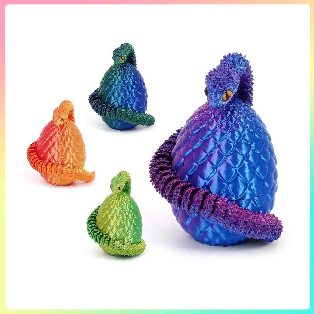 Movable Action Figure Snake Egg Fidget Toy For Stress Relief - ToylandEU