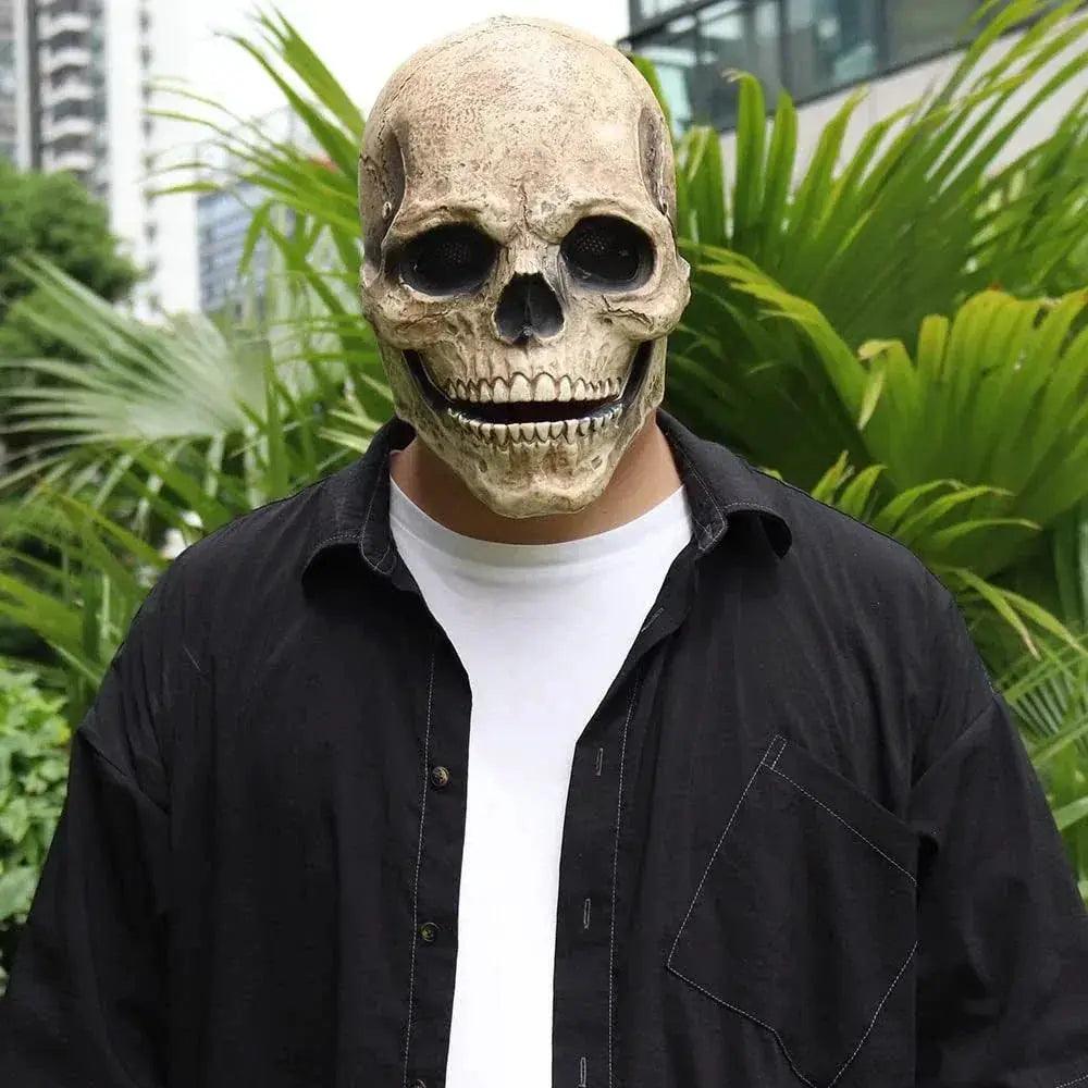  Movable Jaw Skull Mask Durable Latex Full Head Helmet -  ToylandEU™