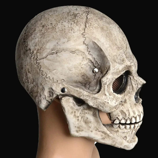 Movable Jaw Skull Mask Durable Latex Full Head Helmet Halloween - ToylandEU