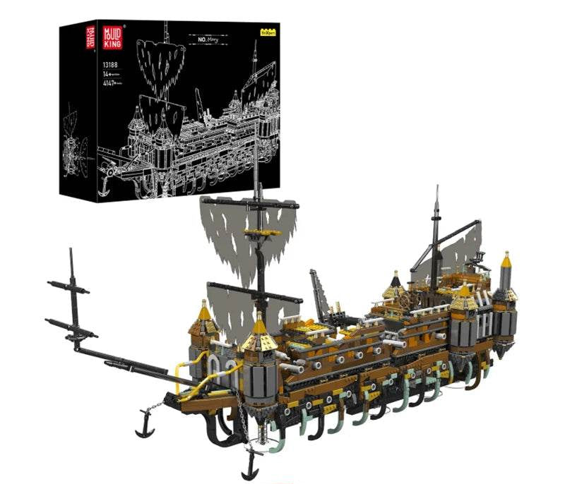 Movie MOC Pirate Ship The Silent Mary Sailboat Model 4147PCS Building Blocks Toys for Kids Birthday Gift - ToylandEU