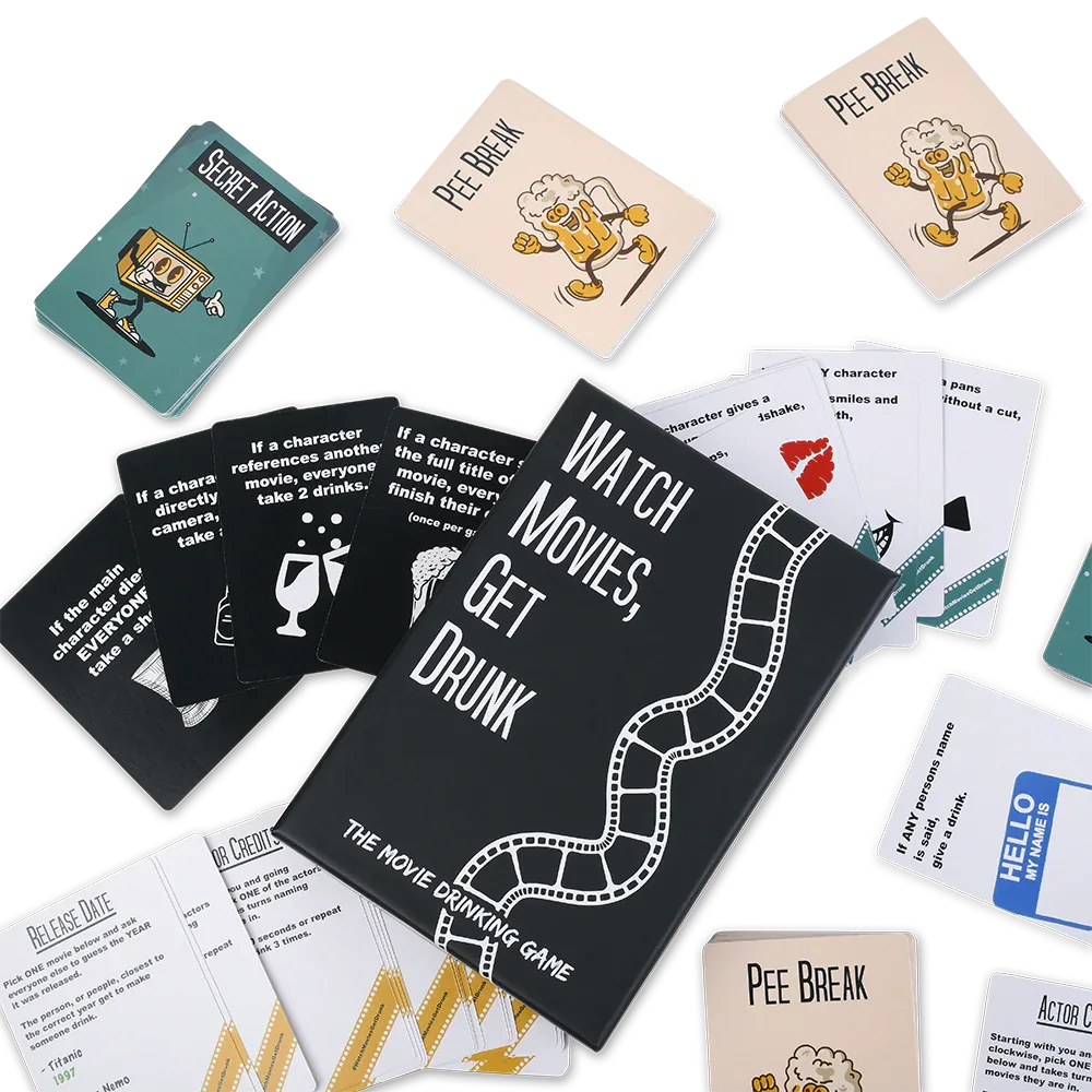 Movie Drinking Game For Watching With Friends Live - Falling Whale Games