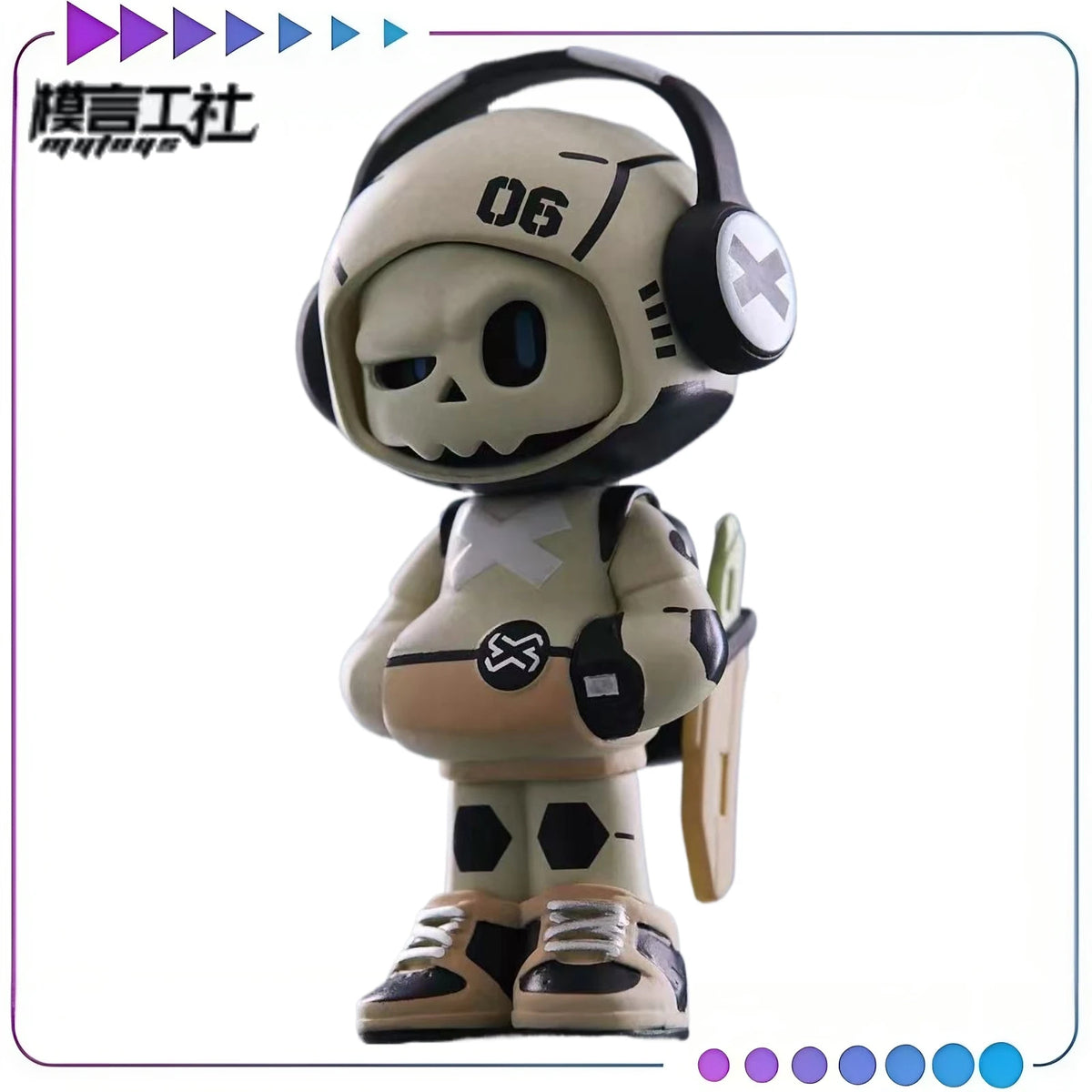 Mr Bone Mini Figure | 80mm Color-Changing PVC | Toylandeu™
