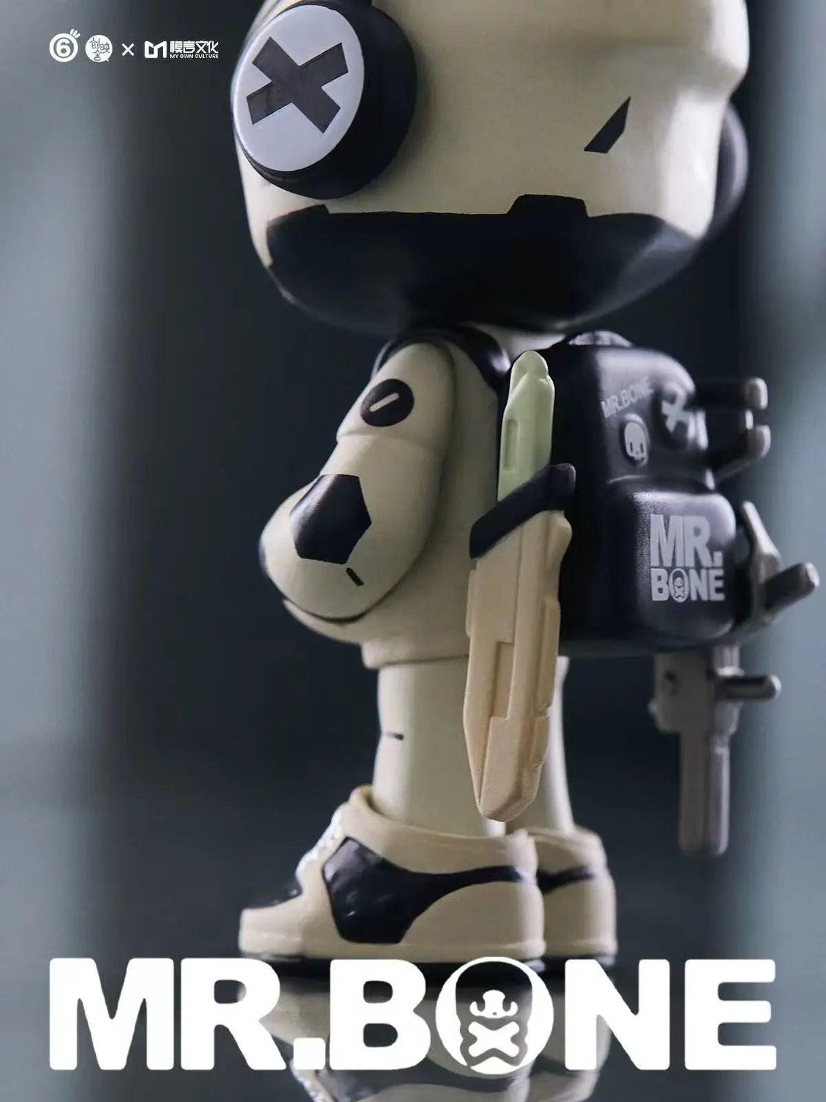 Mr Bone Mini Figure | 80mm Color-Changing PVC | Toylandeu™