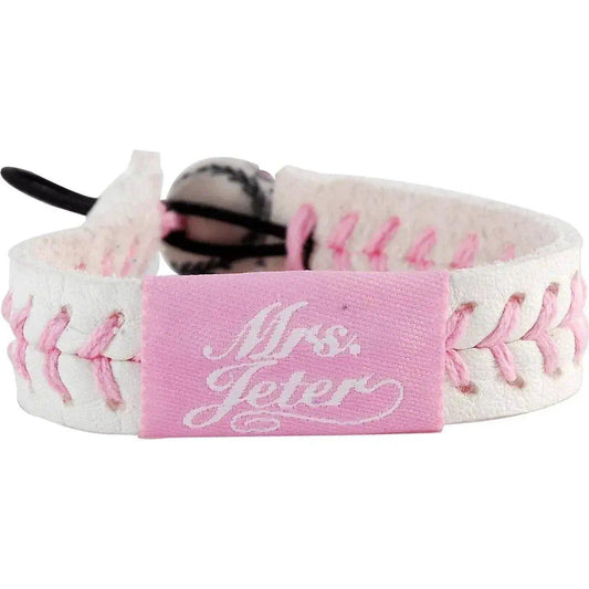  Mrs Jeter New York Yankees Pink Jersey Leather Bracelet -  ToylandEU™