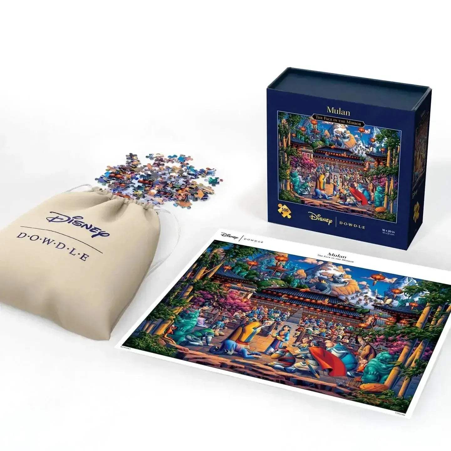 Mulan Face In The Mirror 500 Piece Jigsaw Puzzle Collection - ToylandEU
