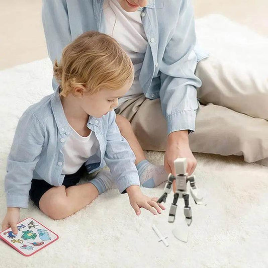 Multi Joint Movable Robot 3D Printed Desk Toy Figure - ToylandEU