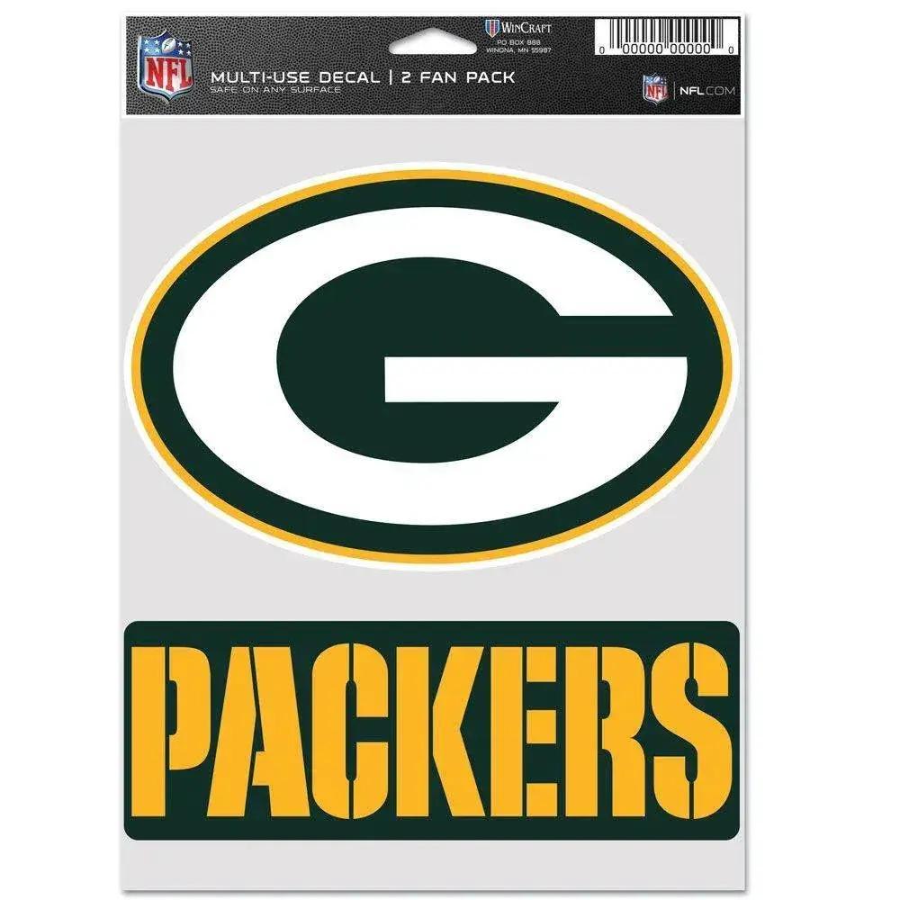  Green Bay Packers Decal Multi Use Fan 2 Pack Set For Cars -  ToylandEU™