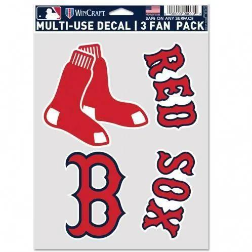  Boston Red Sox Multi Use Decal 3 Pack Set Bundle For Fans -  ToylandEU™