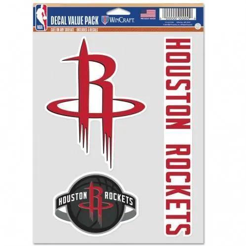  Houston Rockets Decal Set Multi Use 3 Pack For Fans -  ToylandEU™