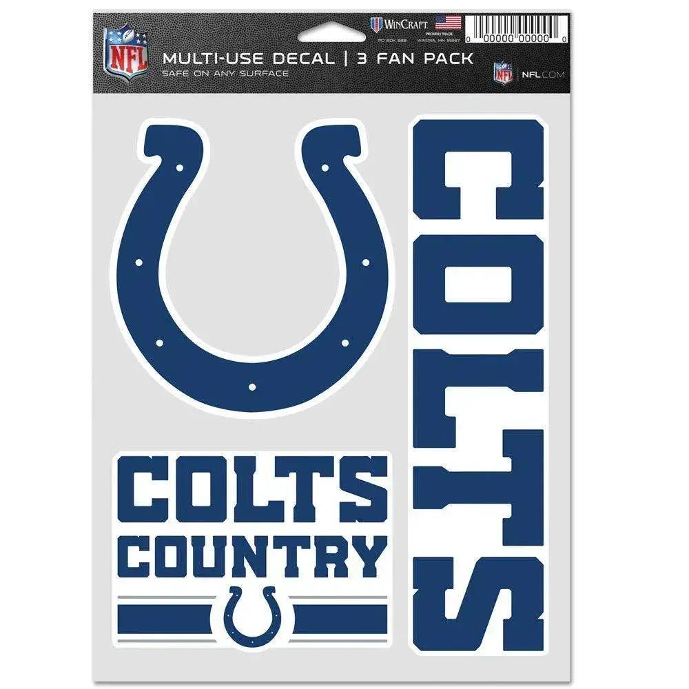  Indianapolis Colts Decals 3 Pack Multi Use Indoor Outdoor -  ToylandEU™