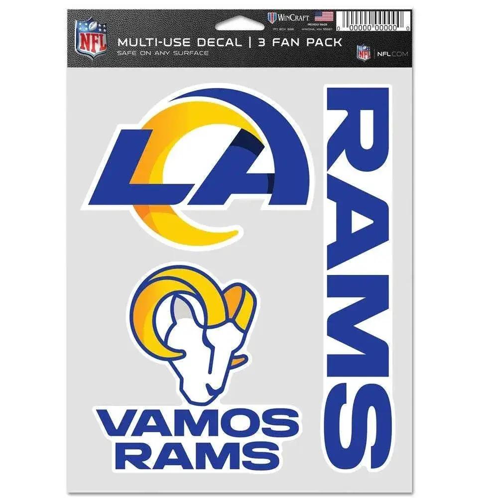  Los Angeles Rams Decal Bundle Multi Use Fan 3 Pack Designs -  ToylandEU™