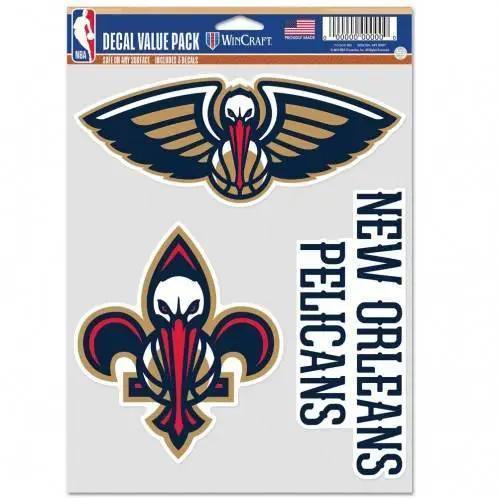  New Orleans Pelicans Decal Set 3 Pack Multi Use Fans -  ToylandEU™