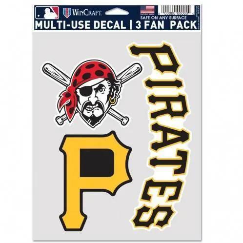  Pittsburgh Pirates Multi Use Decals 3 Pack For True Fans -  ToylandEU™