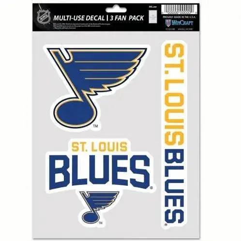  St Louis Blues Decal Multi Use Fan 3 Pack Set Outdoor -  ToylandEU™