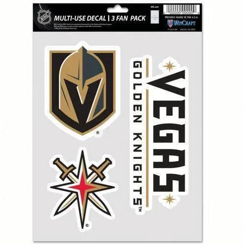  Vegas Golden Knights Decal Multi Use 3 Pack Indoor Outdoor -  ToylandEU™