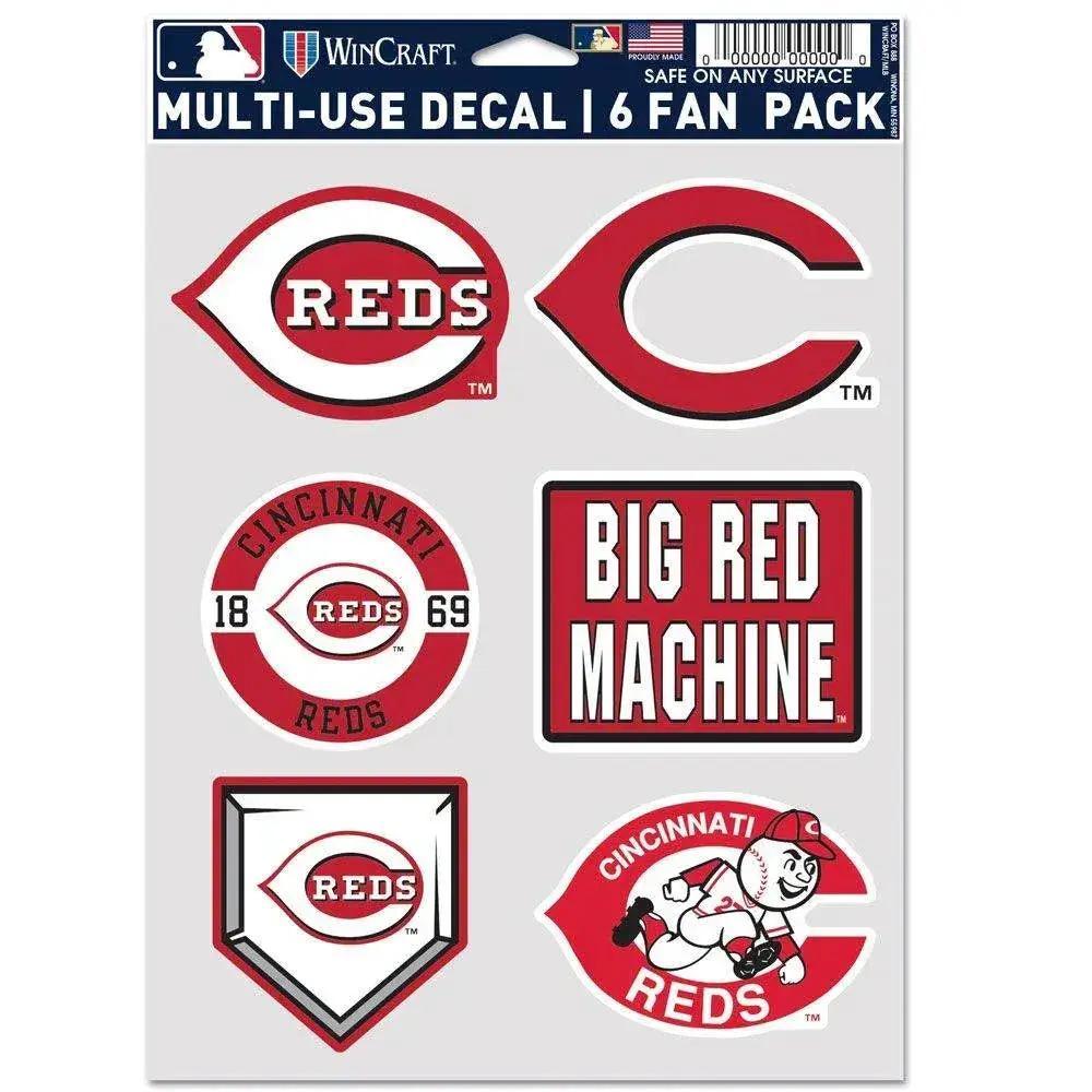  Cincinnati Reds Multi Use Fan Decals 6 Pack Official -  ToylandEU™