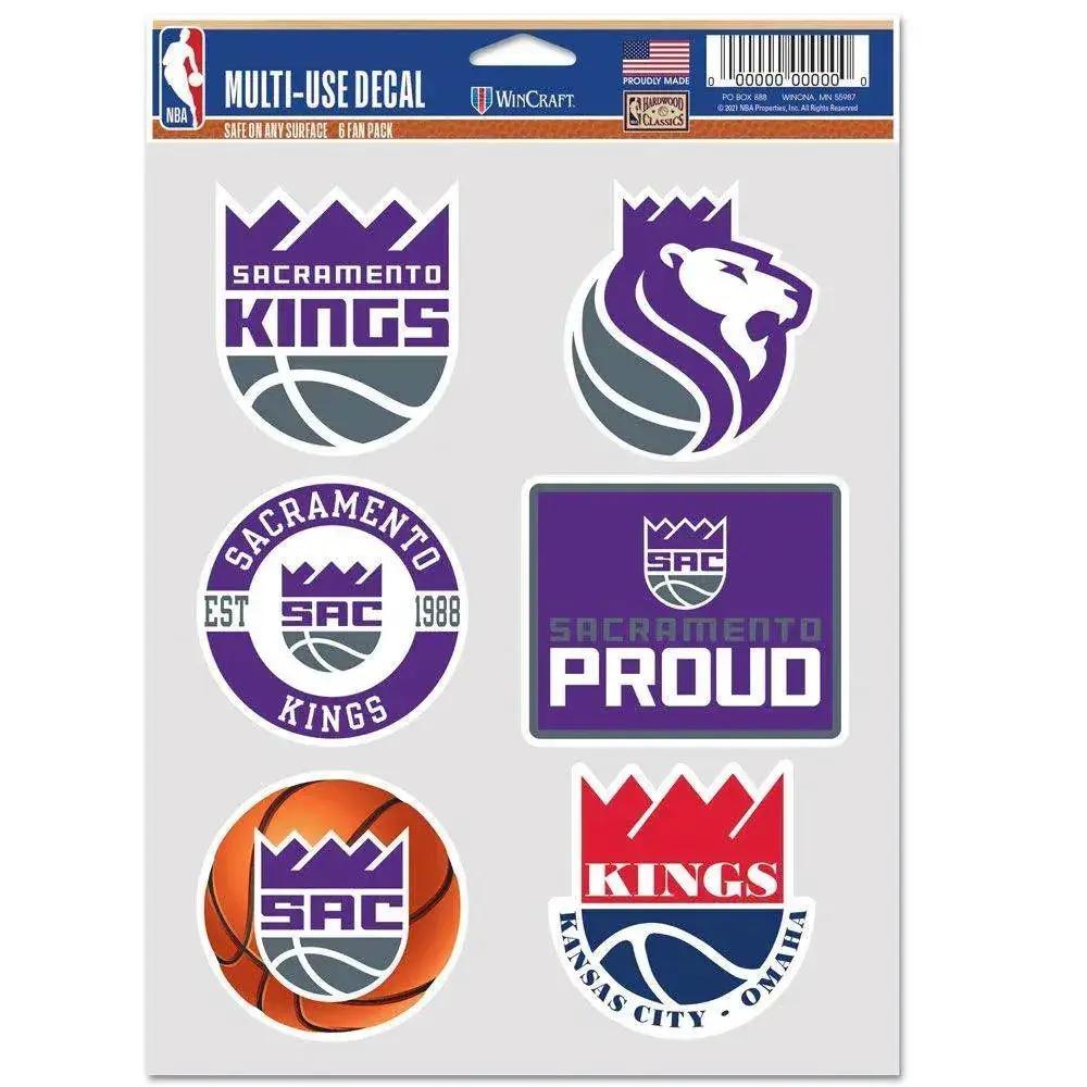  Sacramento Kings Decal Multi Use Fan Pack Official 6 Pack -  ToylandEU™