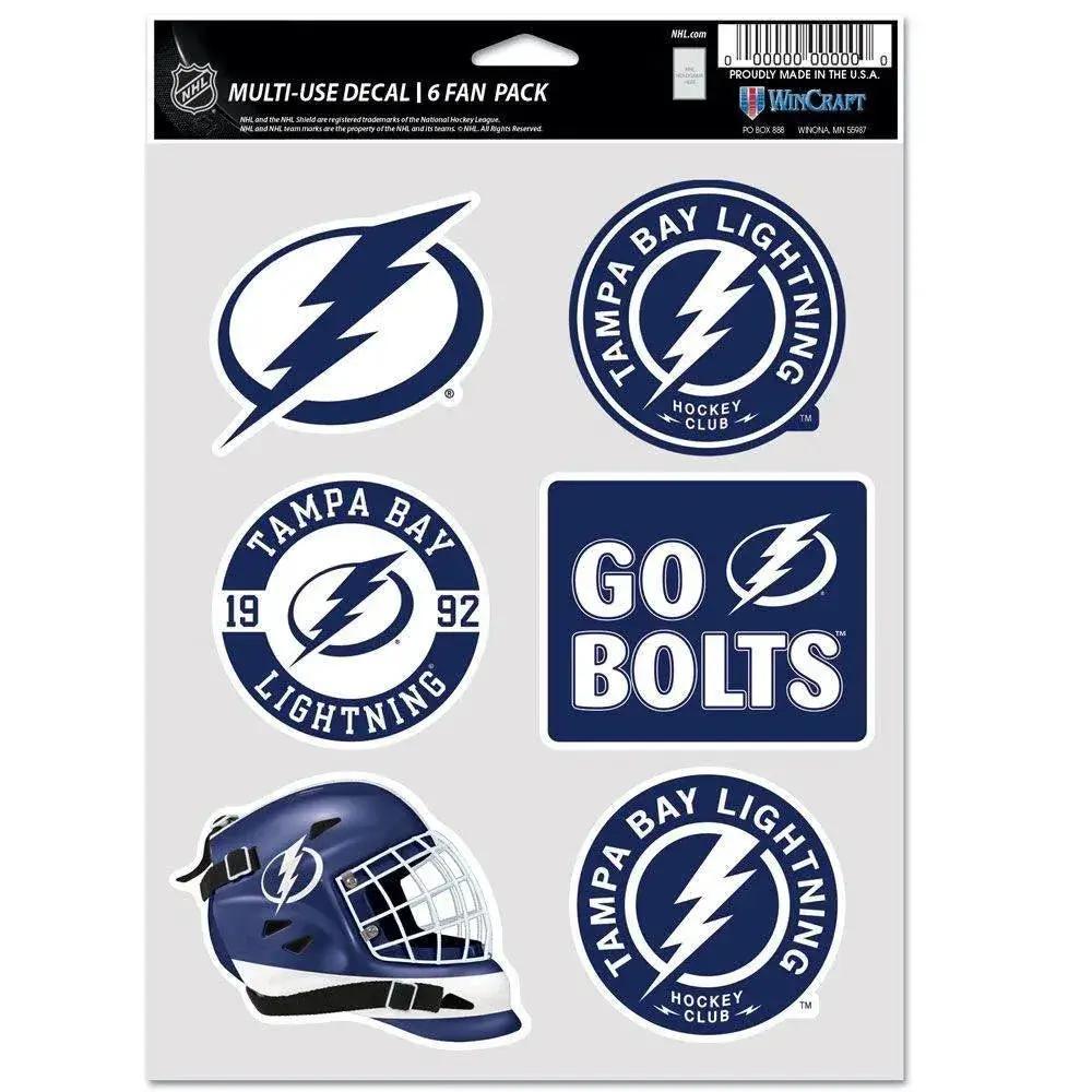  Tampa Bay Lightning Decal Multi Use Fan 6 Pack Package -  ToylandEU™
