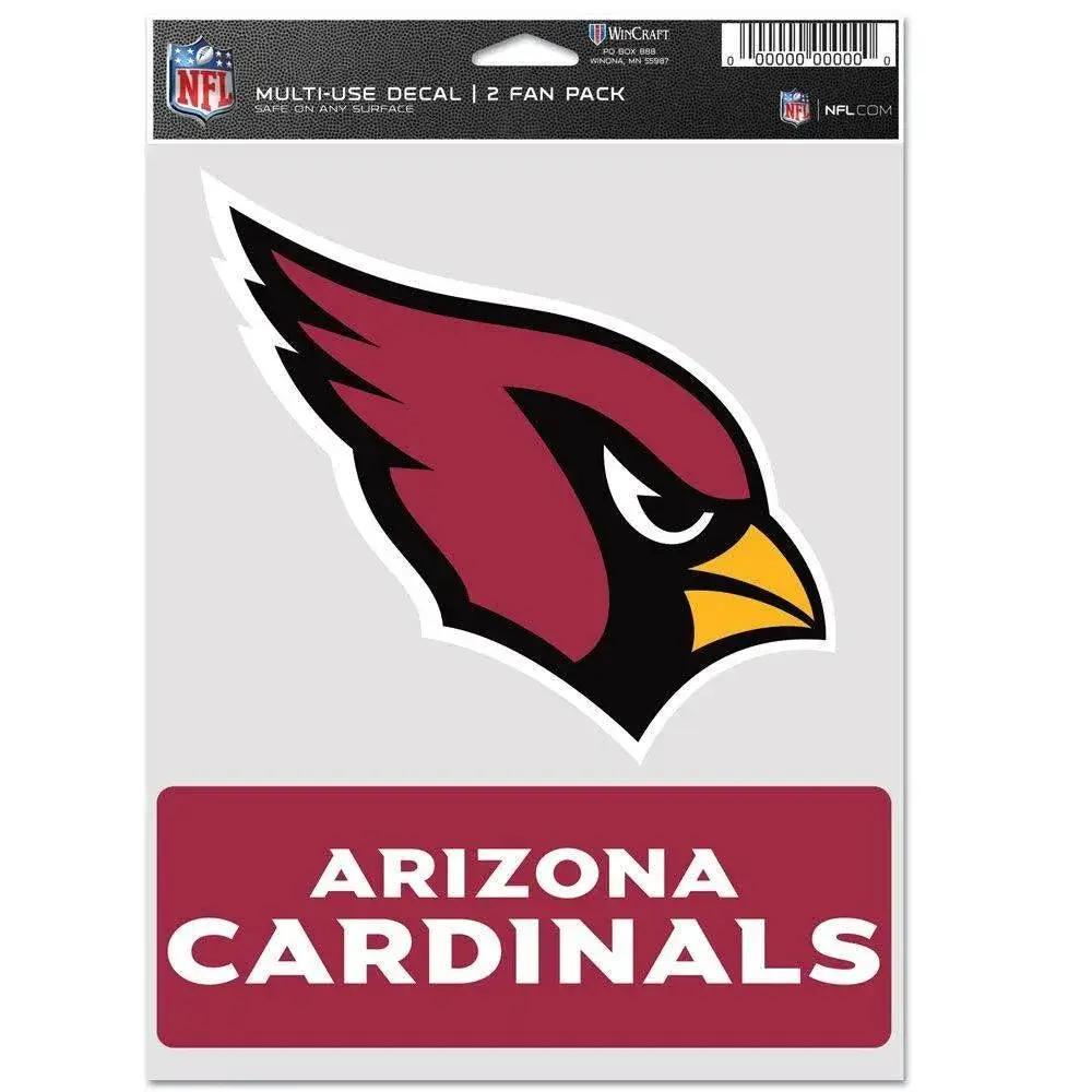  Arizona Cardinals Multi Use Fan Decal Pack 2 Made In USA -  ToylandEU™