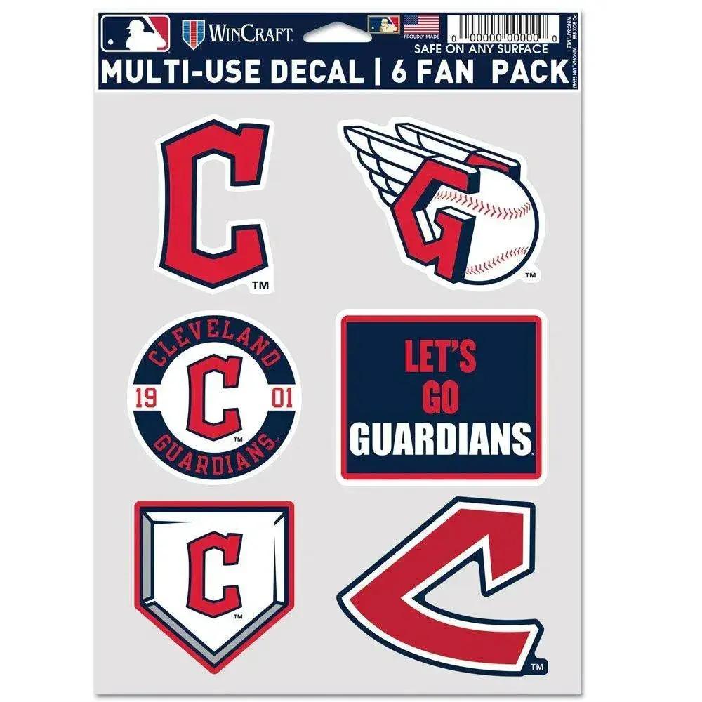  Cleveland Guardians Fan Decals Multi Use Six Pack Set -  ToylandEU™