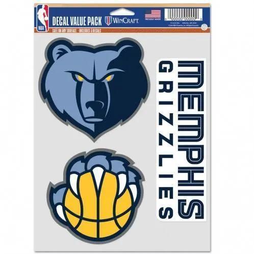  Memphis Grizzlies Multi Use Decal Pack 3 Designs On Sheet -  ToylandEU™