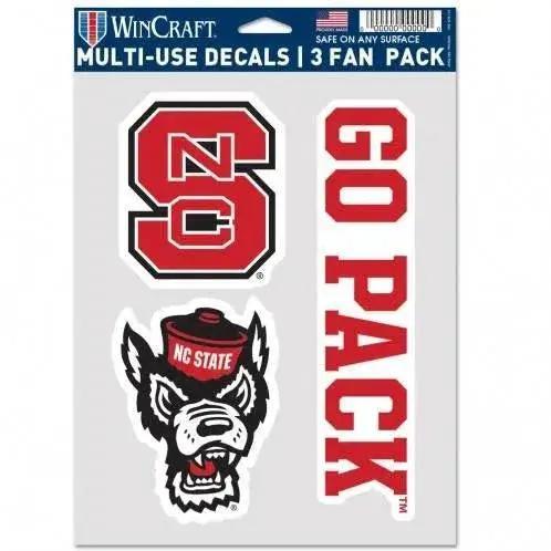  North Carolina State Wolfpack Multi Use Decal 3 Pack -  ToylandEU™