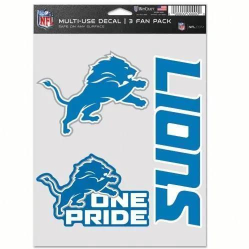  Detroit Lions Multi Use Decal Pack Three Designs Kit -  ToylandEU™