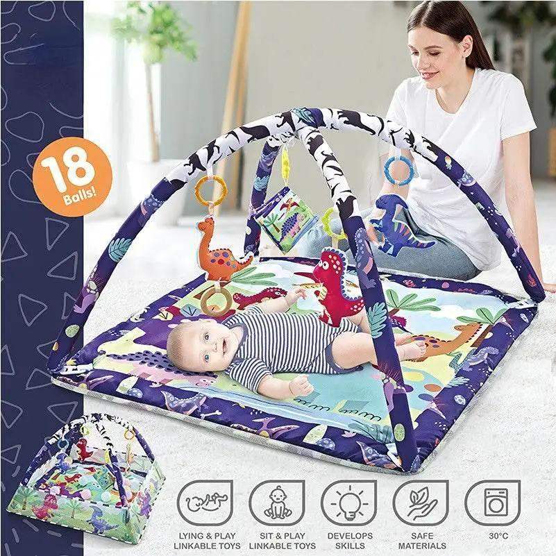 Multifunctional Fitness Frame For Children Educational Mat Crawling Blanket Infant Play Rug Kids Activity Mat Gym Baby Toys Gift - ToylandEU