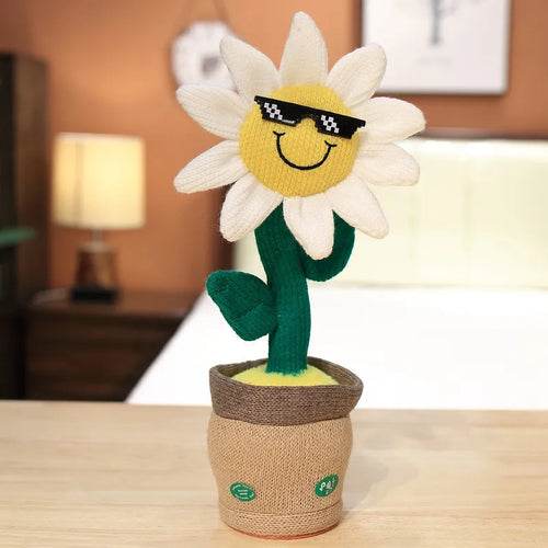 Multilingual Sunflower Plush Toy with 120 Songs - Interactive Singing, Dancing & Recording Fun - ToylandEU