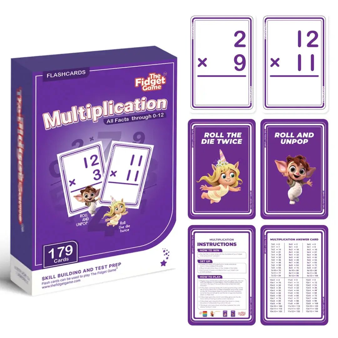 Multiplication Card Pack - The Fidget Games
