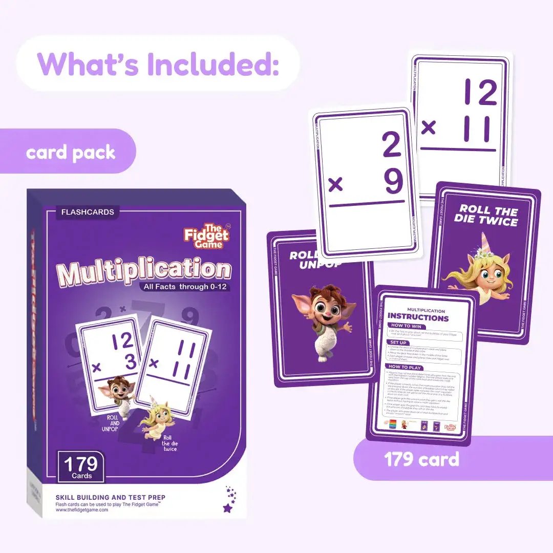 Multiplication Card Pack - The Fidget Games