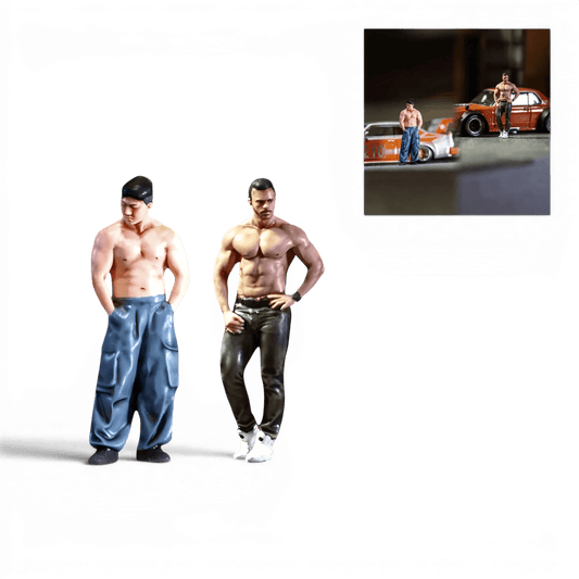  Muscle Man Duo Resin Figures Set 1to64 Two Figures 
