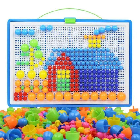  Mushroom Nail DIY Educational ABS 296 Piece Puzzle Set -  ToylandEU™